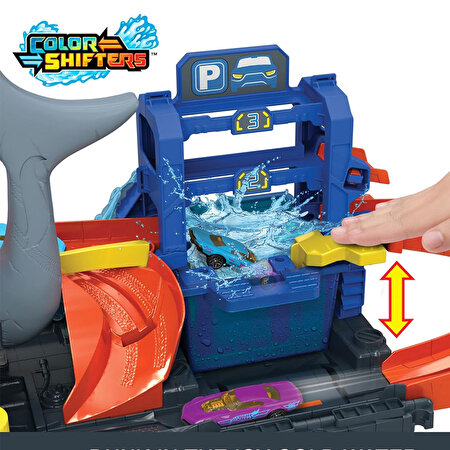 Hot Wheels Şehri Muhteşem Köpek Balığı Araba Yıkama Oyun Seti HTN82