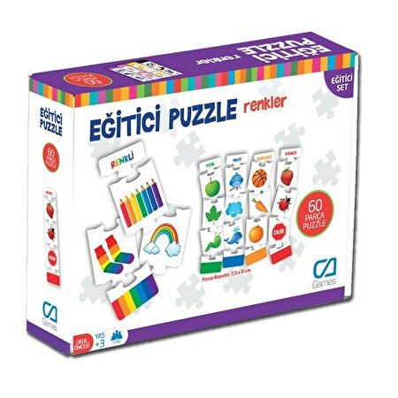 Eğitici Puzzle Renkler