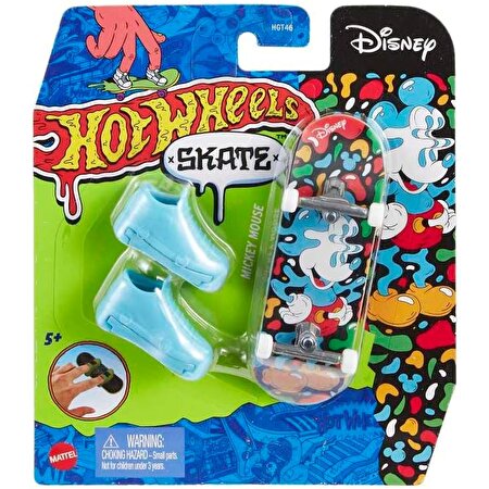 Hot Wheels Skate Parmak Kaykay ve Ayakkabı Paketleri Mickey Mouse JGL93