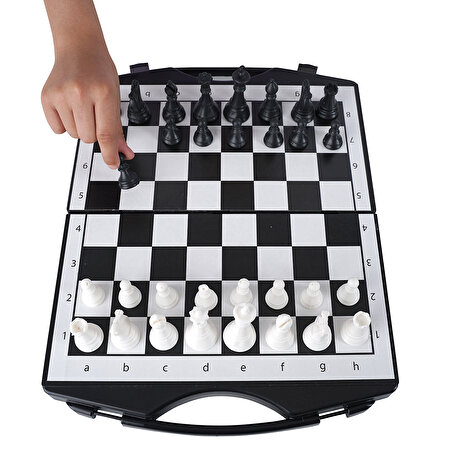 Çantalı 3’lü Dama Tavla ve Satranç Oyun Seti