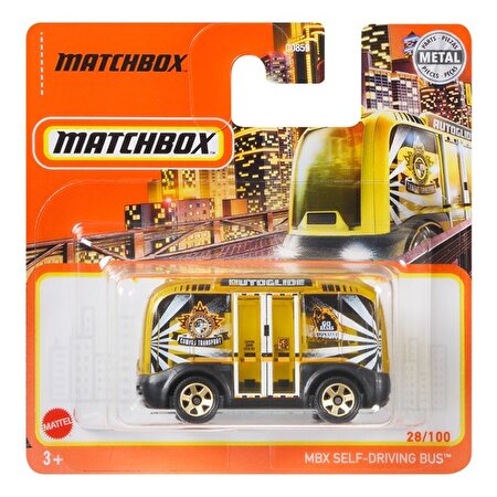 Matchbox Tekli Arabalar MBX Self Driving Bus Sarı GXM46