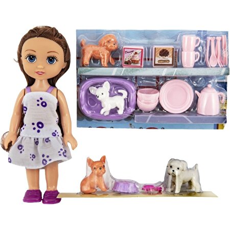 Yemek Setli Mini Köpek Bakıcısı Kaibibi Bebek