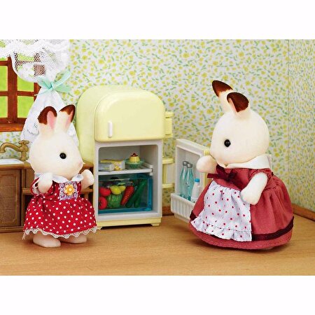 Sylvanian Families Çikolata Kulaklı Anne ve Buzdolabı 5014