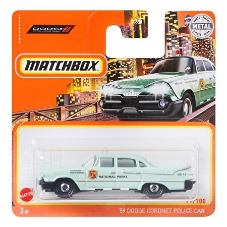 Matchbox Tekli Arabalar 59 Dodge Coronet Police Car GXM89