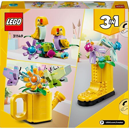 LEGO Creator 3’ü 1 Arada Sulama Kabında Çiçekler 31149