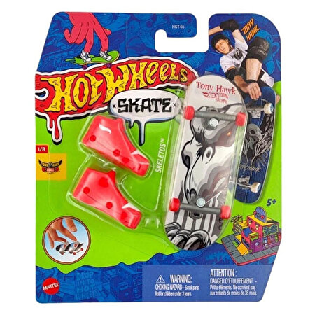Hot Wheels Skate Parmak Kaykay ve Ayakkabı Paketleri Skeletos HVJ76