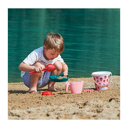 Ecoiffier Çilek Desenli Kum Kova Seti