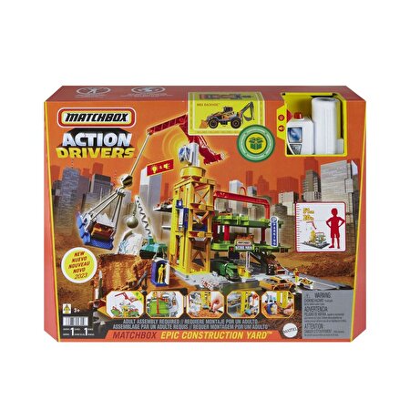 Matchbox Action Drivers Dev İnşaat Sahası Oyun Seti HPD63
