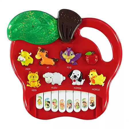 Kutulu Hayvanlı Pilli Elmalı Piyano Çiftlik Korosu