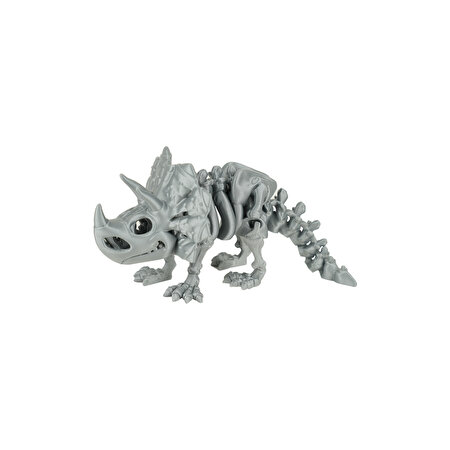 Hareketli Hayvanlar Serisi Gri Triceratops