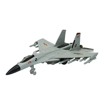 Çek Bırak Mavi Savaş Uçağı Gri