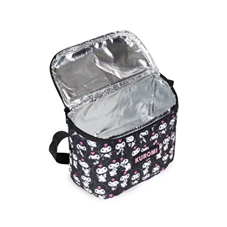 Kuromi Desenli Termal Beslenme Çantası Siyah