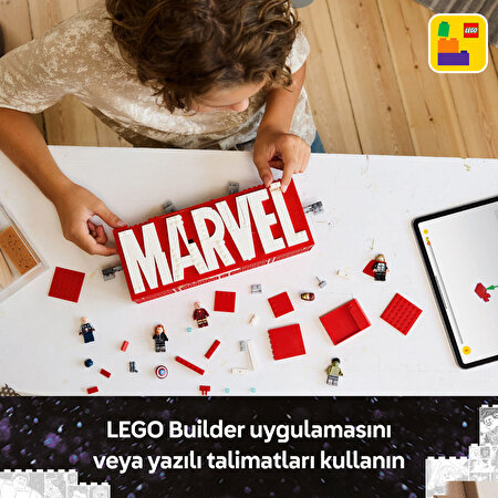 LEGO MARVEL Logosu ve Mini Figürleri 76313