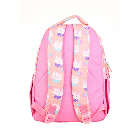 Kaukko Kids Cute Face Cat Okul Çantası