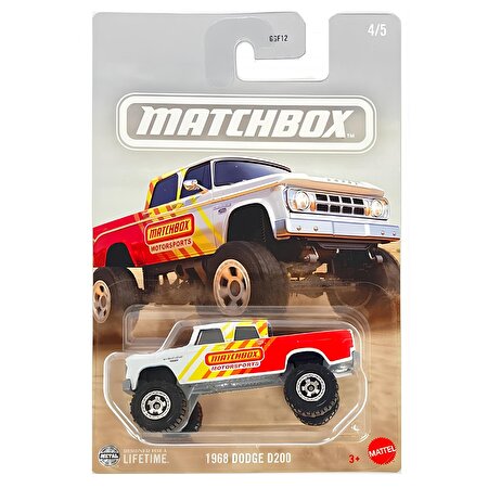 Matchbox Temalı Arabalar 1968 Dodge D200 JCG48