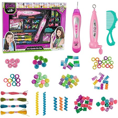 Girl's Creator Otomatik Saç Örgü Maki̇nesi̇ Seti̇