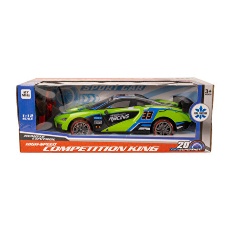 1:12 Uzaktan Kumandalı Yeşil Spor Araba