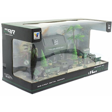 Aksesuarlı Metal Asker Seti