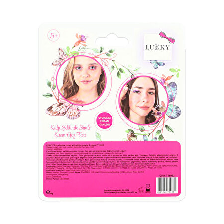 Lukky 6 Renkli̇ Yıldız Desenli Parıltılı Göz Farı Paleti̇ ve Fırçası