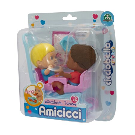 Cicciobello Amiccici İkili Bebek Arabası