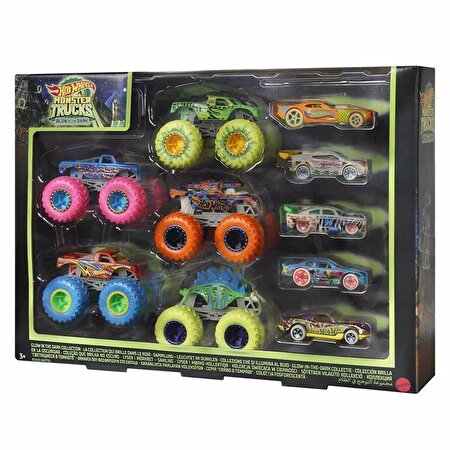 Hot Wheels Monster Trucks Karanlıkta Parlayan Araçlar Paketi HCB57