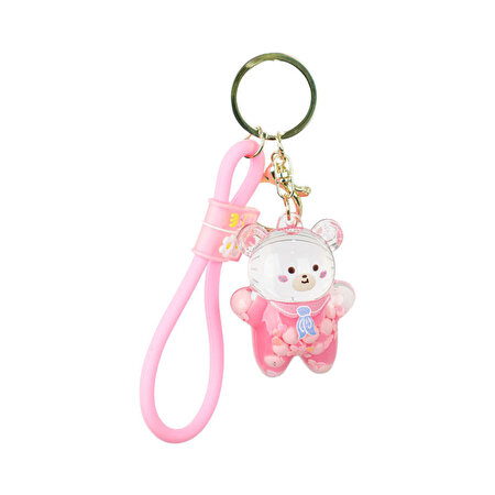 Sıvı Akrilik Anahtarlık Bear