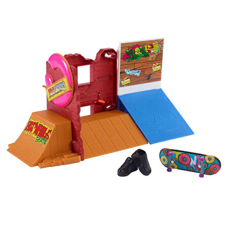 Hot Wheels Skate Parmak Kaykay Macerasına Başlangıç Seti Donut Skatepark