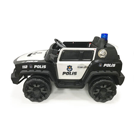 İzni̇k Poli̇s 12 Volt Akülü Araba