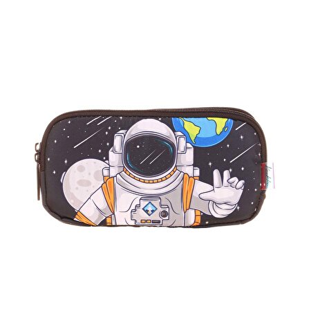 Kaukko Kids 3 Bölmeli Toys Astronaut Kalem Çantası