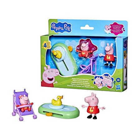 Peppa Pig Peppa'nın Anıları Oyun Seti Peppa ve Evie's Park Fun G0528