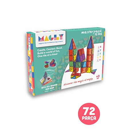 Magly Manyetik 3 Boyutlu Yapı Blokları 72 Parça