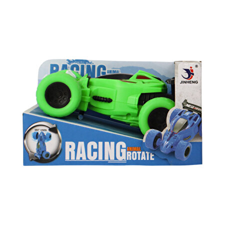 Akrobatik Sürtmeli Yarış Arabası Yeşil