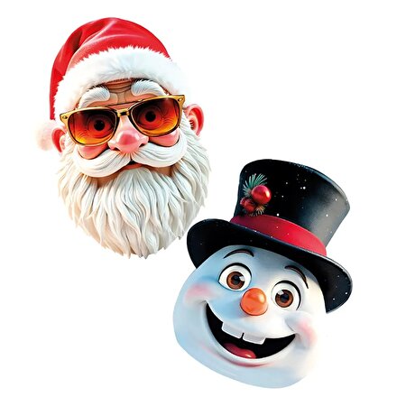 2'li Yılbaşı Maske Seti