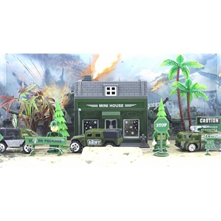 Aksesuarlı Metal Asker Seti