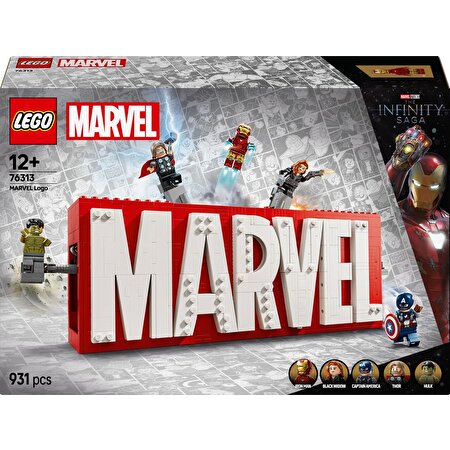 LEGO MARVEL Logosu ve Mini Figürleri 76313