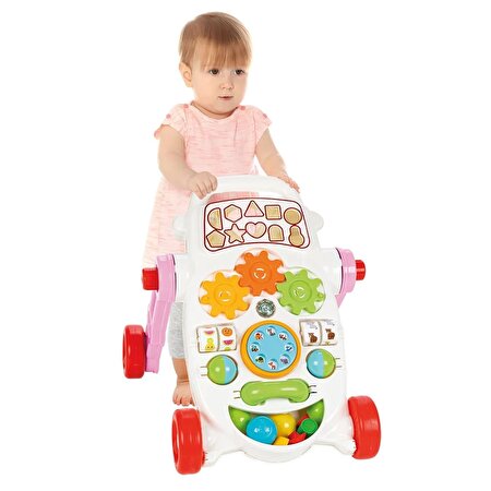 Pilsan Happy İlk Adım Arabası Pembe