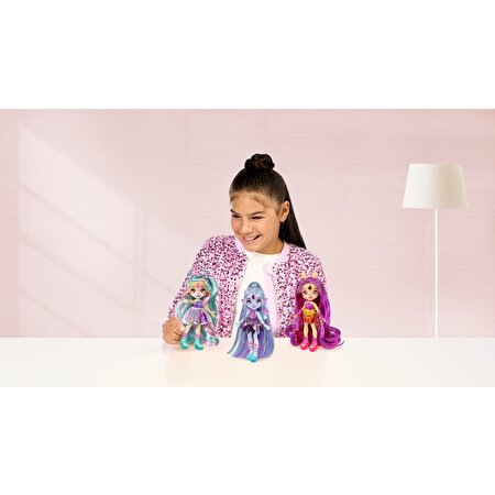 Magic Pixling Galaksi Saçlı Figür Pembe