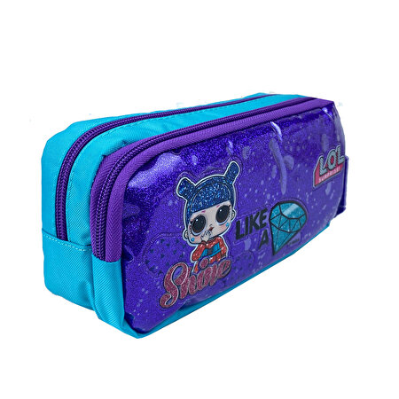 L.O.L. Mor Elmas Kalem Çantası