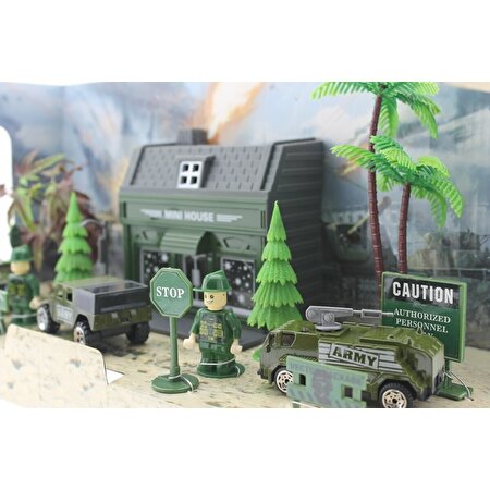 Aksesuarlı Metal Asker Seti