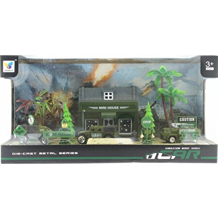 Aksesuarlı Metal Asker Seti