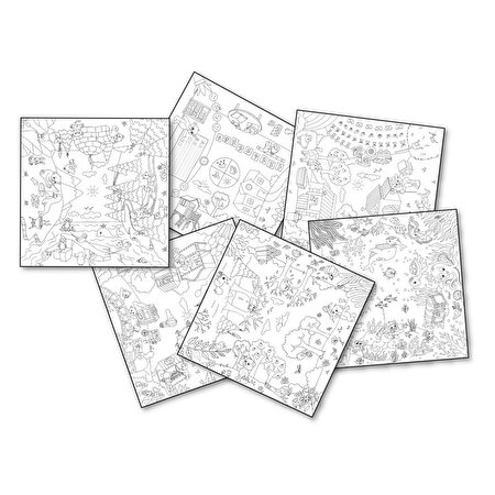 Smoby Yaratıcı Boyama Kağıdı Seti