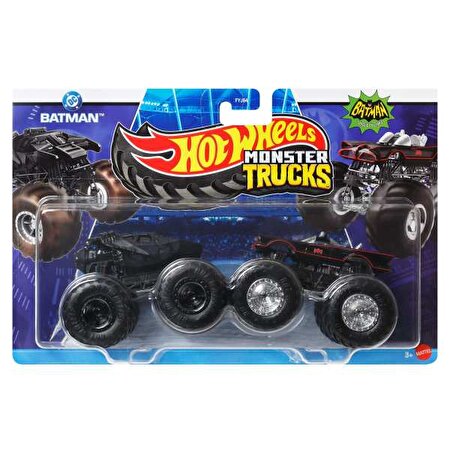 Hot Wheels Monster Trucks Güçlü İkili 1:64 Arabalar Batman & Batman Classıc Tv Series JCC80