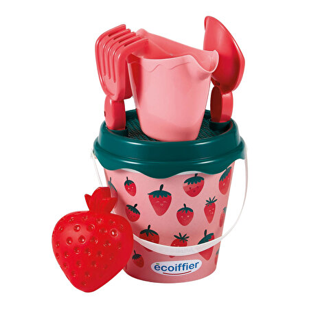 Ecoiffier Çilek Desenli Kum Kova Seti