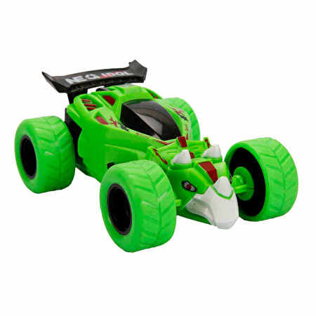 Akrobatik Sürtmeli Yarış Arabası Yeşil