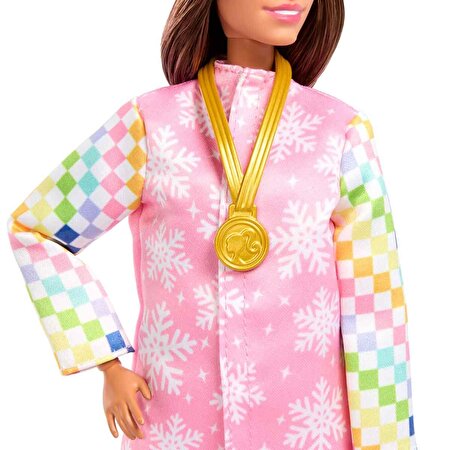 Barbie Kariyer Bebeği Snowboard Sporcusu Bebek JKF78