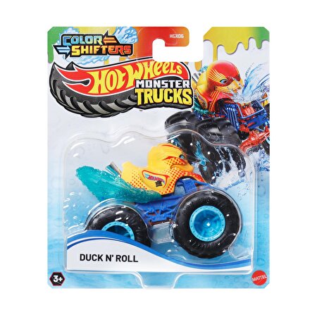 Hot Wheels Monster Trucks Renk Değiştiren Araçlar Duck N' Roll JDV92