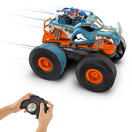 Hot Wheels Monster Trucks Uzaktan Kumandayla Dönüşen Rhinomite HPK27