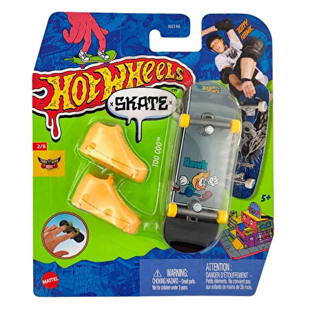 Hot Wheels Skate Parmak Kaykay ve Ayakkabı Paketleri Too Coo HVJ75