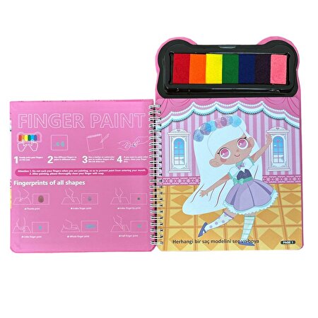Lino Parmak Boyama Aktivite Kitabı Dress Up