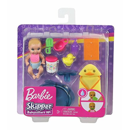 Barbie Bebek Bakıcısı Özellikli Minik Bebekler Banyo Zamanı GHV84